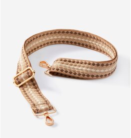 Bag Strap - Brown Mini Diamond Pattern