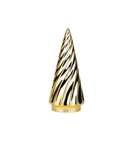 Ceramic Gold Swirled Tree - medium