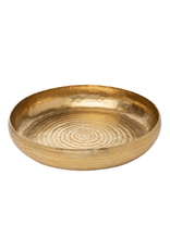 Hammered Gold Round Tray