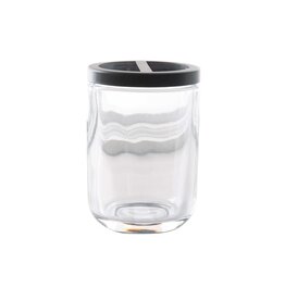 Jasper Glass Toothbrush Holder - clear