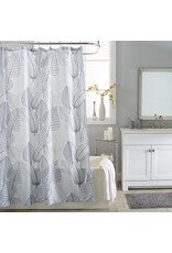 Grey Leaves Shower Curtain