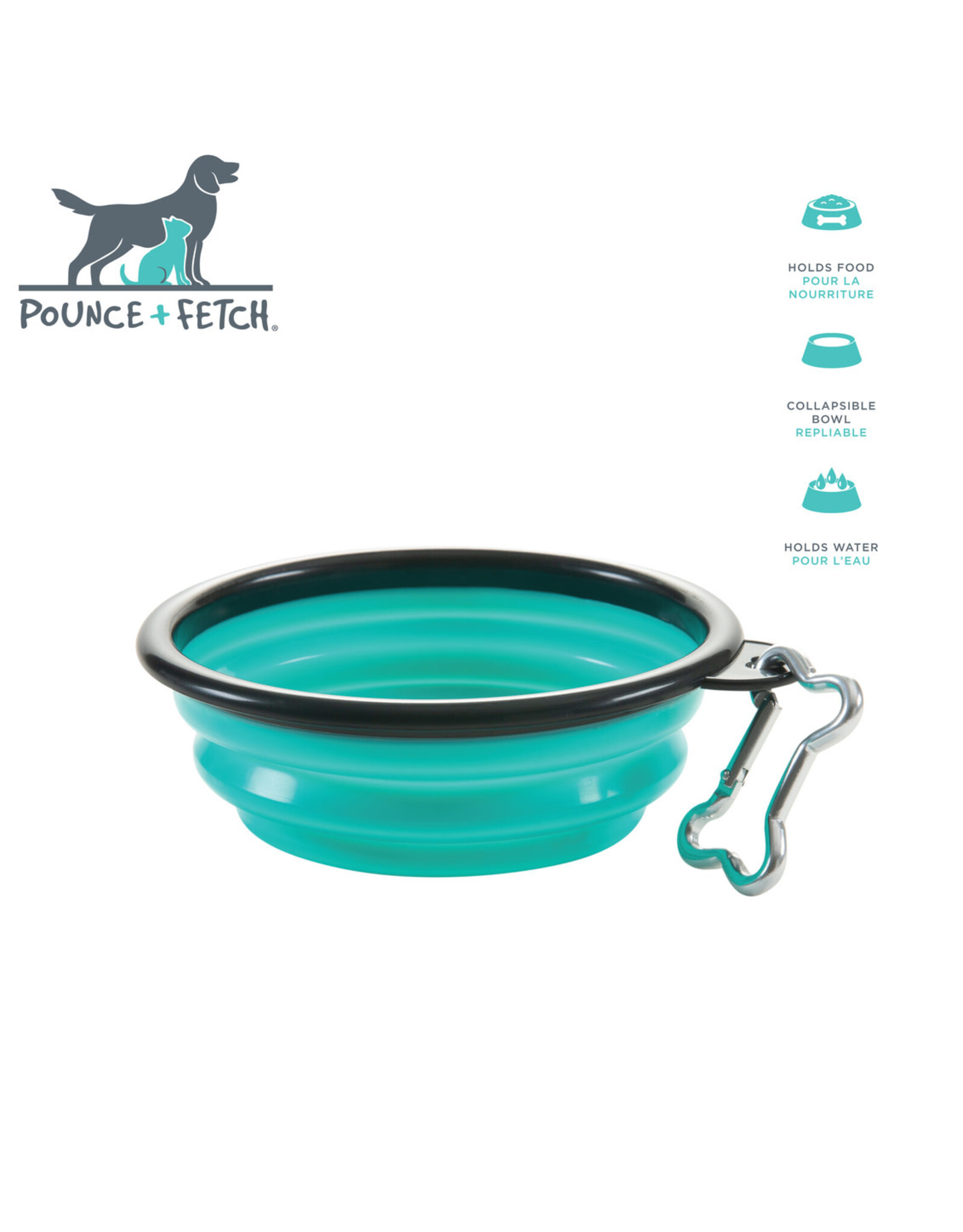 Collapsible Travel Bowl - blue