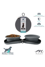 Collapsible Travel Bowl Set - grey