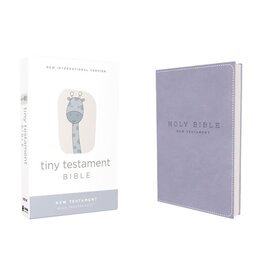 Tiny New Testament Bible - NIV, blue leathersoft