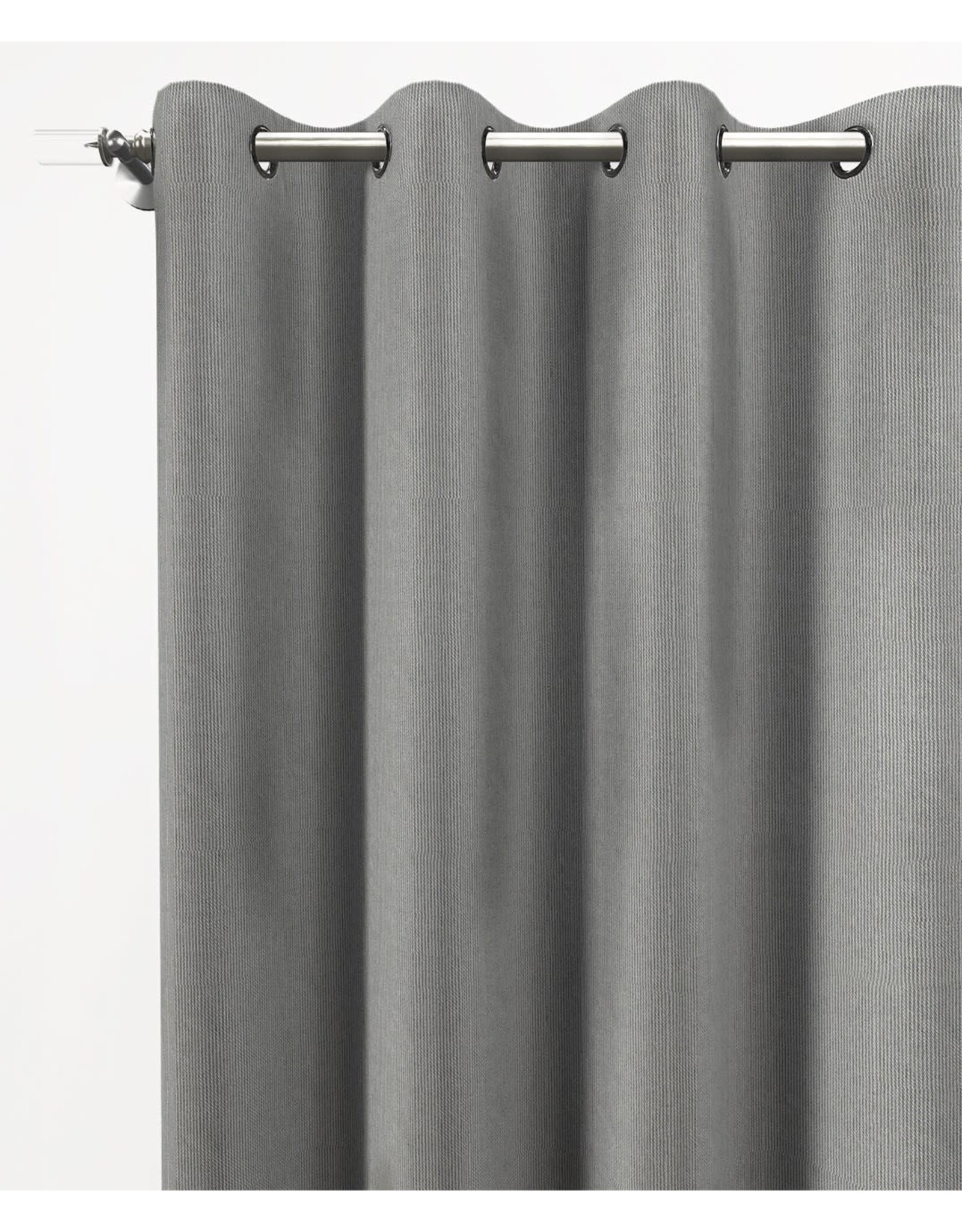 Genoa Grommet Blackout Panel - Grey