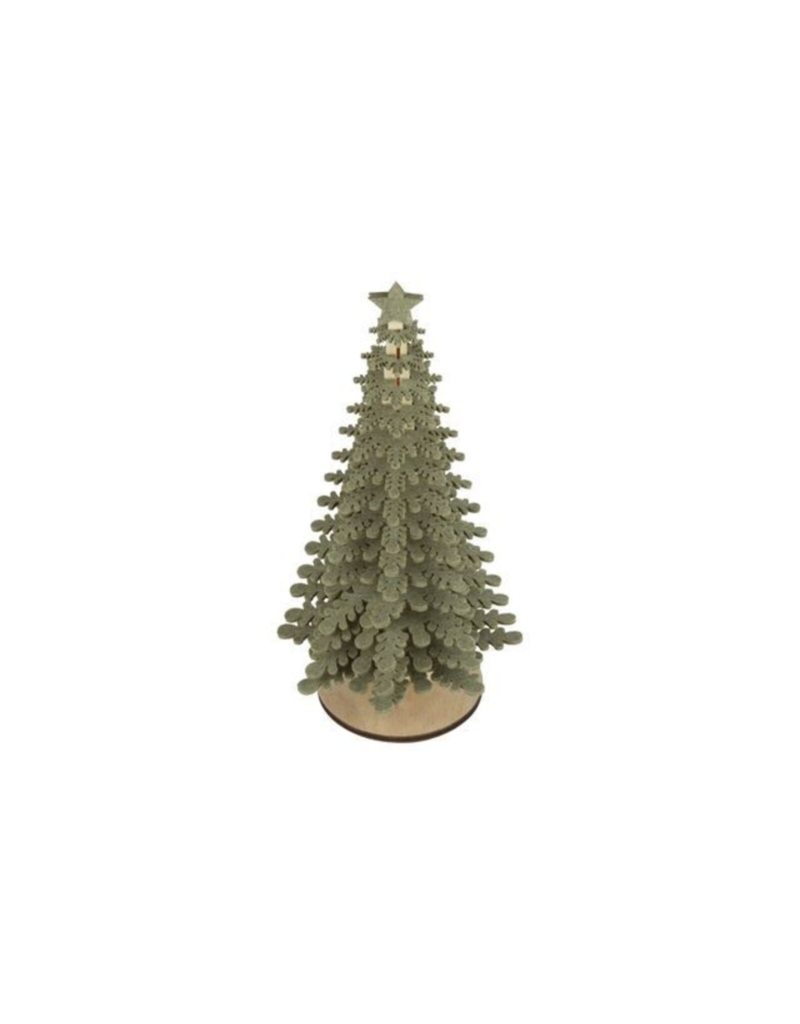 Green Snowflake Felt Tree - large