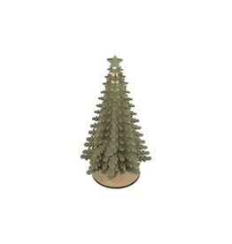 Green Snowflake Felt Tree - small