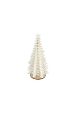 Beige Snowflake Felt Tree - small