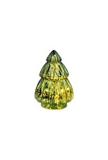 Green Glass Tiered Tree - large