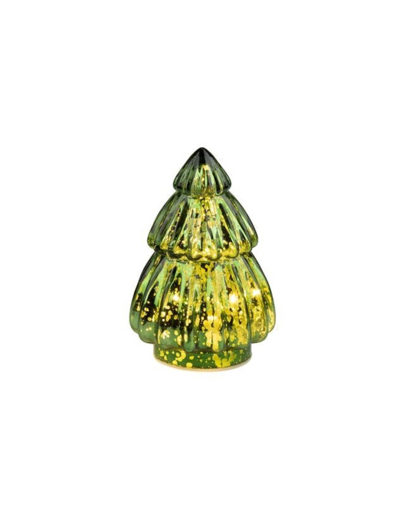Green Glass Tiered Tree - large