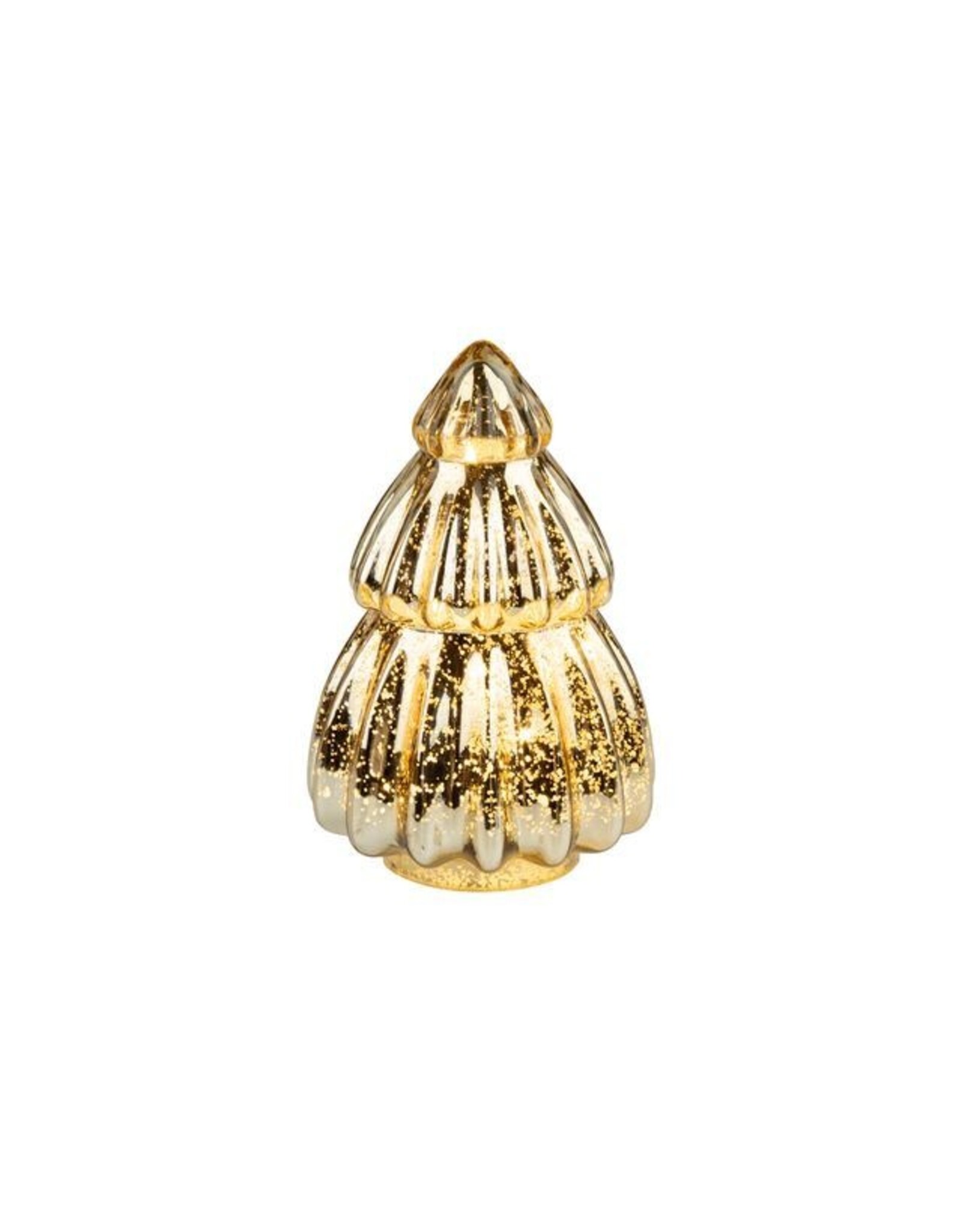 Gold Glass Tiered Tree - small