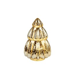 Gold Glass Tiered Tree - large