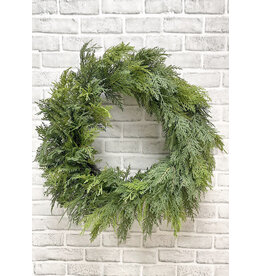 25" Fresh Touch Northern White Cedar Wreath