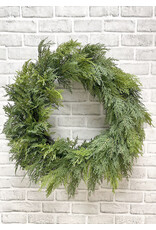 24" Fresh Touch Northern White Cedar Wreath