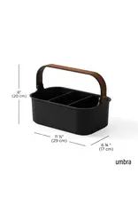 Bellwood Stackable Bin Large - black/walnut
