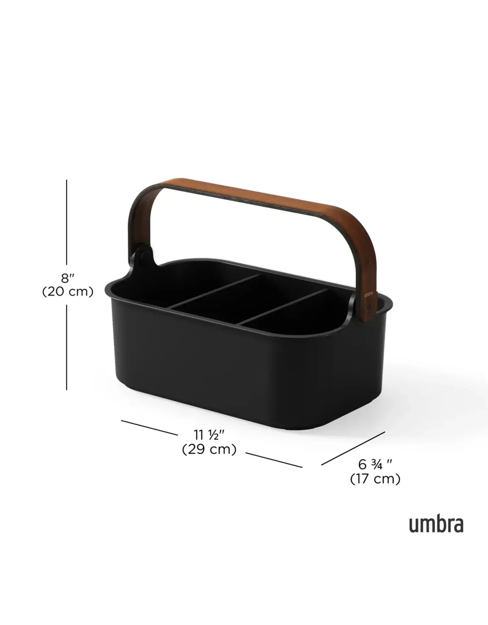 Bellwood Stackable Bin Large - black/walnut
