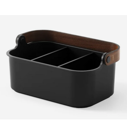 Bellwood Stackable Bin Medium - black/walnut