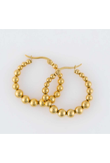 Bubble Hoop Earring - gold