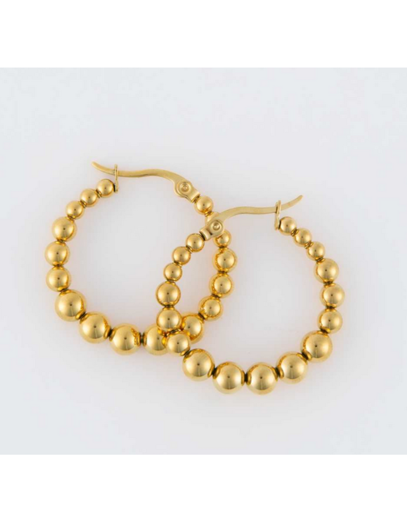 Bubble Hoop Earring - gold