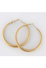 Chunky Hoop Earring - gold