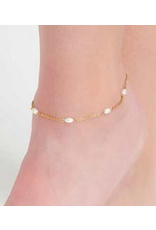 Pearl Anklet - gold