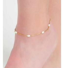 Pearl Anklet - gold