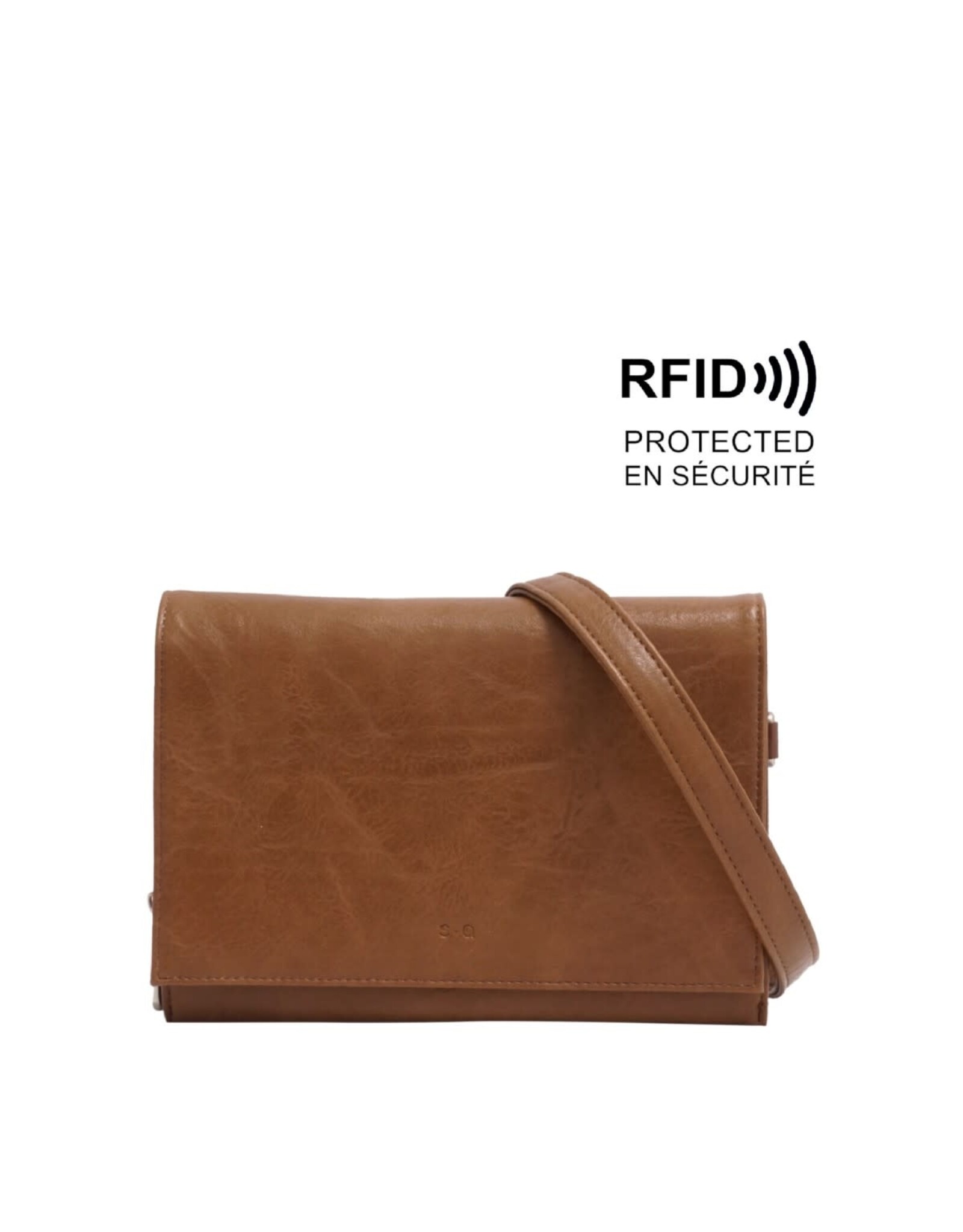 Nita Crossbody Wallet - Brown