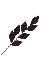 28" Fabric Magnolia Spray -Dark Brown