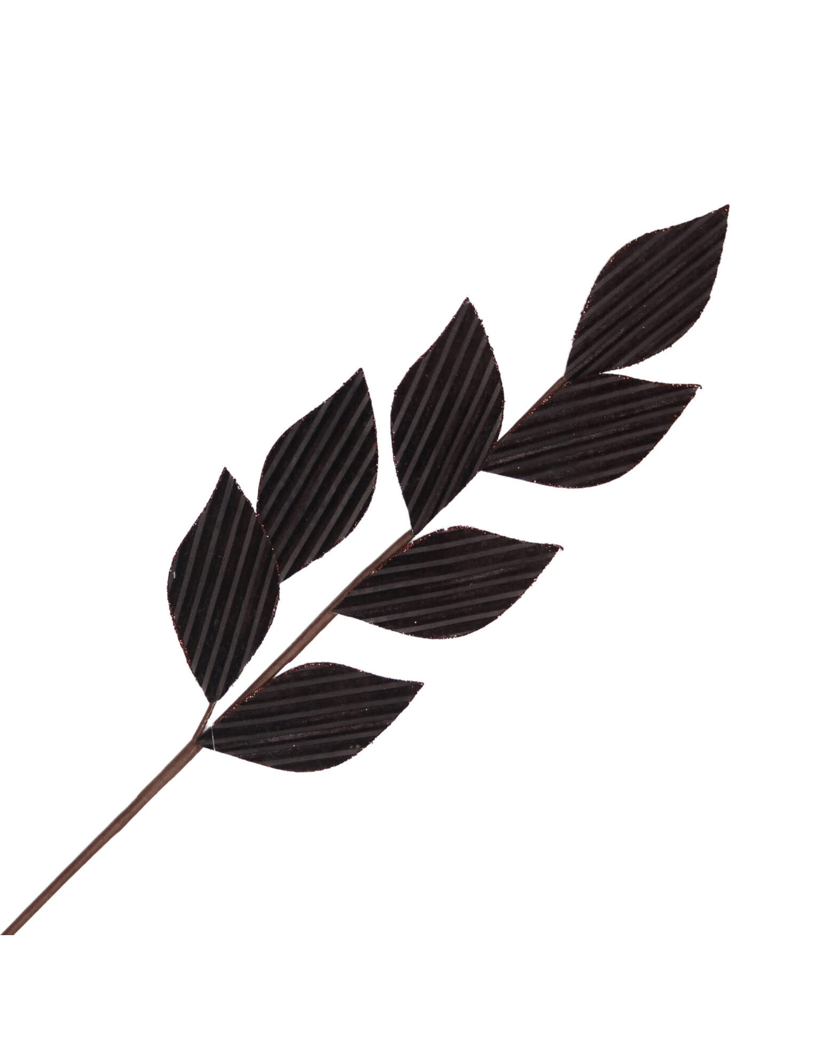 Christmas Forever 28" Fabric Magnolia Spray -Dark Brown