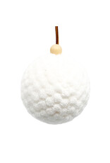 Christmas Forever 4" Pom Pom Ornament - White