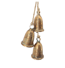 Christmas Forever Bronze Liberty Bells - cluster of 3