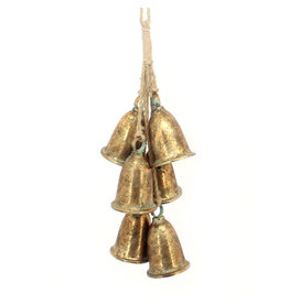 Christmas Forever Bronze  Liberty Bells - cluster of 6