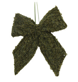 Christmas Forever 7" Bow Ornament - Green