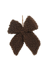 Christmas Forever 7" Bow Ornament - Brown