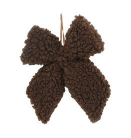 Christmas Forever 7" Bow Ornament - Brown