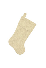 Christmas Forever 20.5" Boucle Stocking - Beige