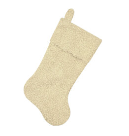 20.5" Boucle Stocking - Beige