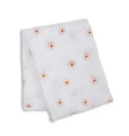Lulujo Muslin Swaddle Blanket - Daisies