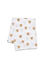 Lulujo Muslin Swaddle Blanket - Highland Cows