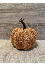 Small Fabric Pumpkin - Light Brown