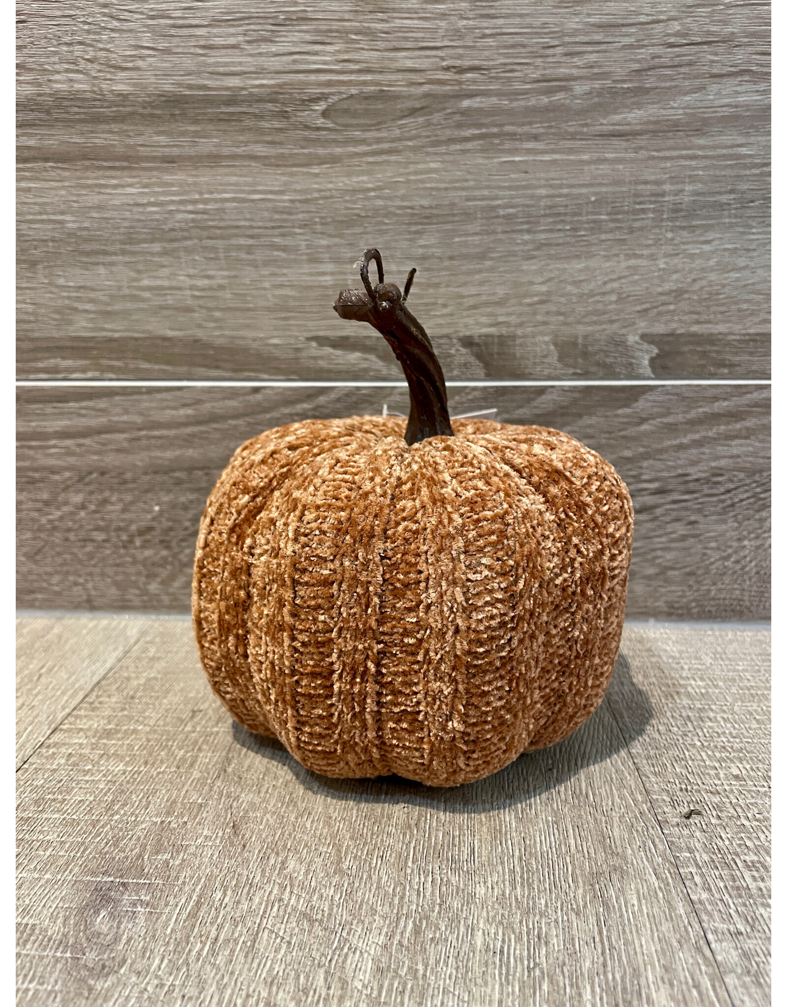 Small Fabric Pumpkin - Light Brown