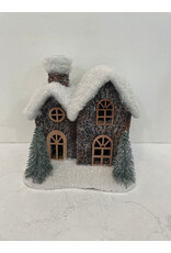 Christmas Forever 9" Snowy House with Chimney