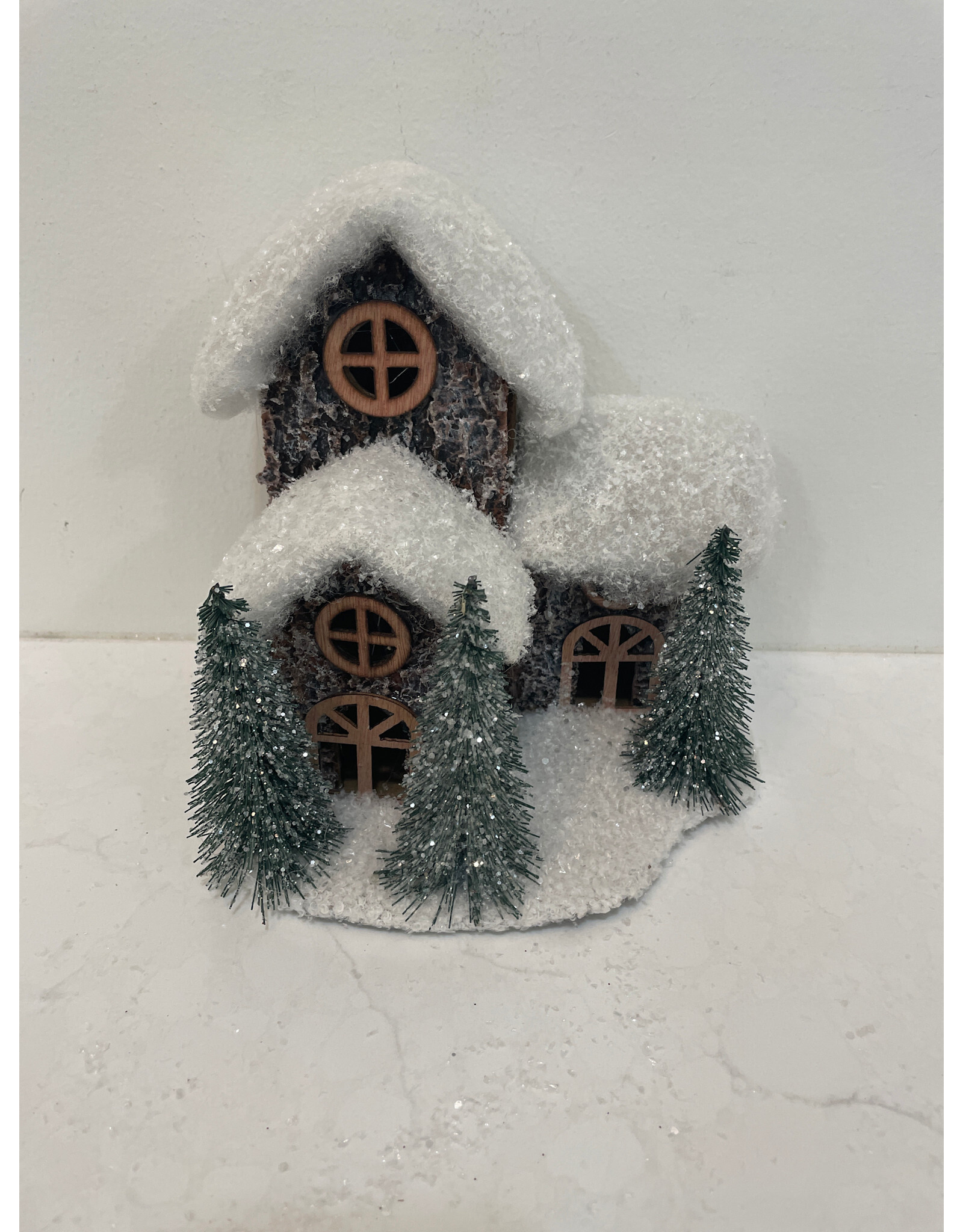 Christmas Forever 7" Snowy Mansion House
