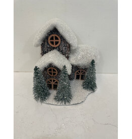 Christmas Forever 7" Snowy Mansion House