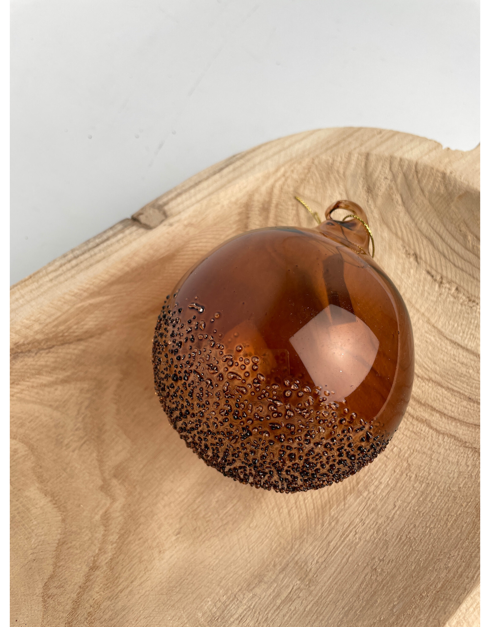 Christmas Forever 4" Glass Ball Ornament - Clear Coffee