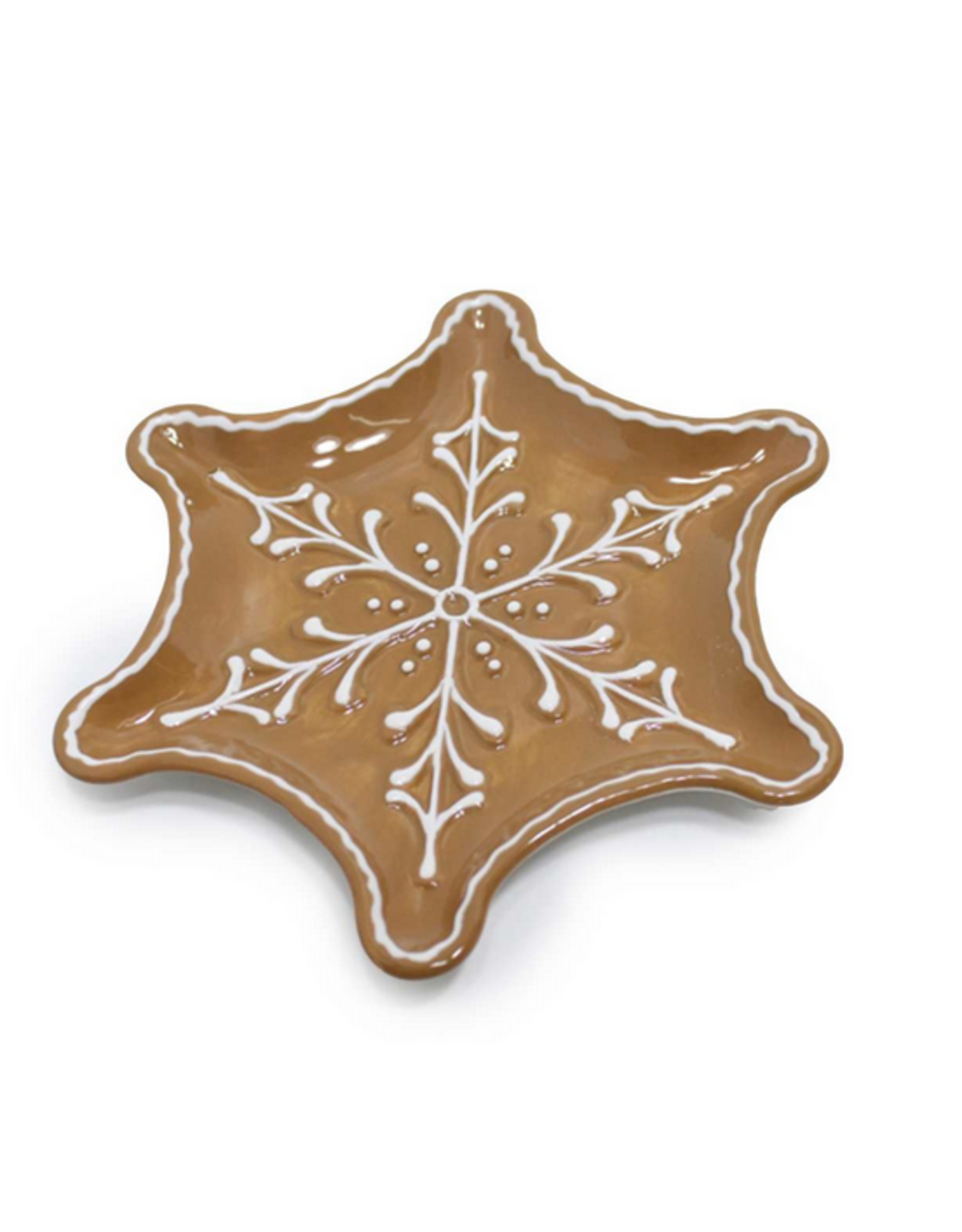 Gingerbread Snowflake Plate