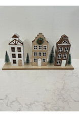 Wooden Village Scene