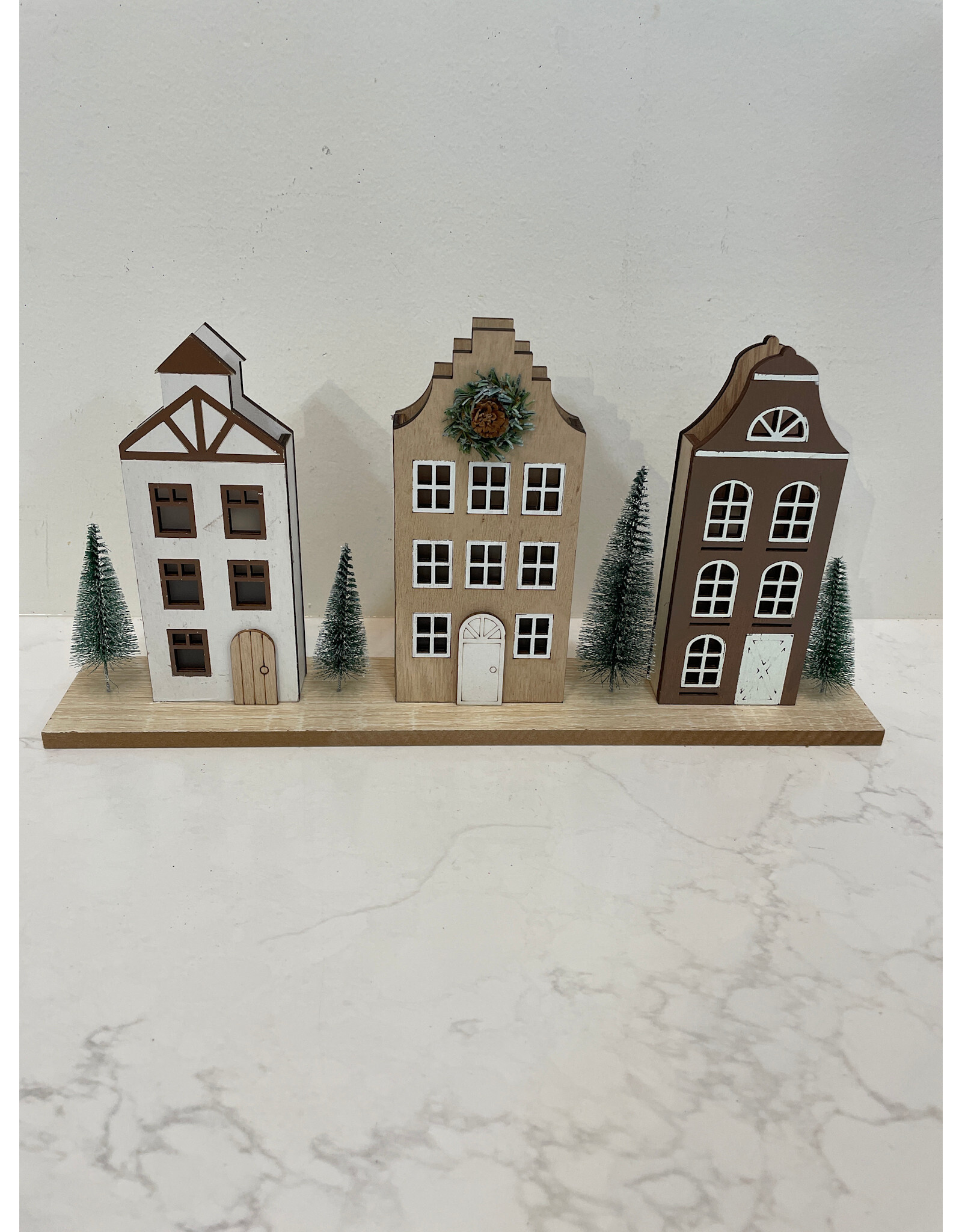 Wooden Village Scene