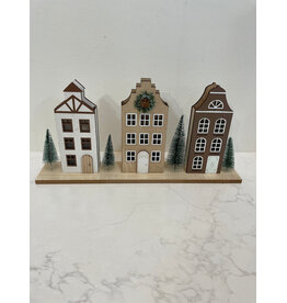 Wooden Village Scene