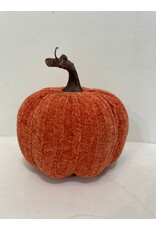 Christmas Forever Medium Fabric Pumpkin - Orange